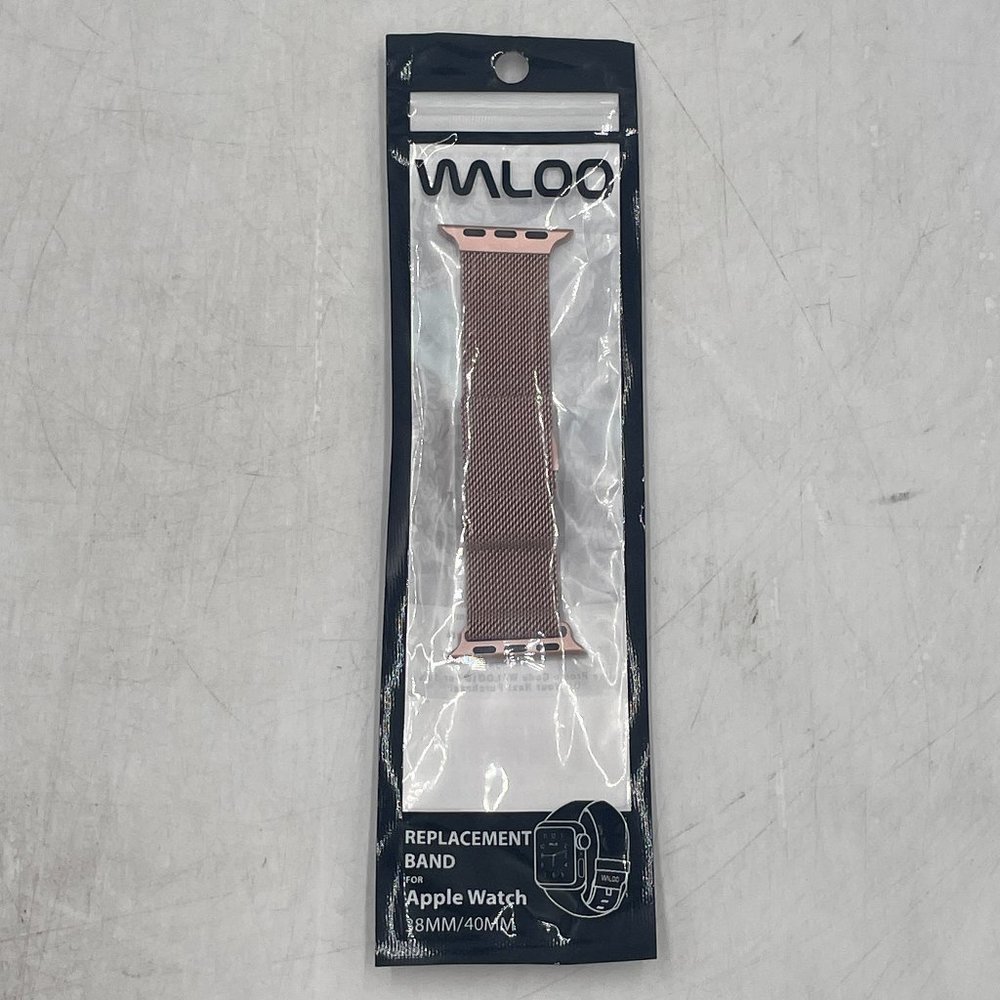 Waloo Rose Gold Metal Loop Band for Apple Watch, 38/40mm